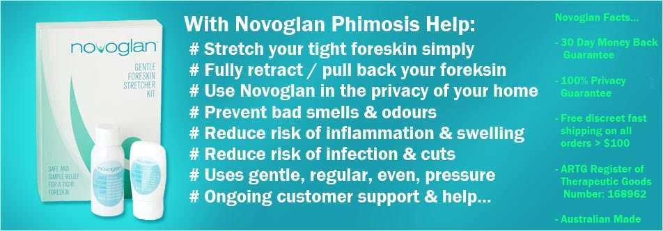 The best way to treat phimosis at home is with a gentle foreskin stretcher.  - NOVOGLAN